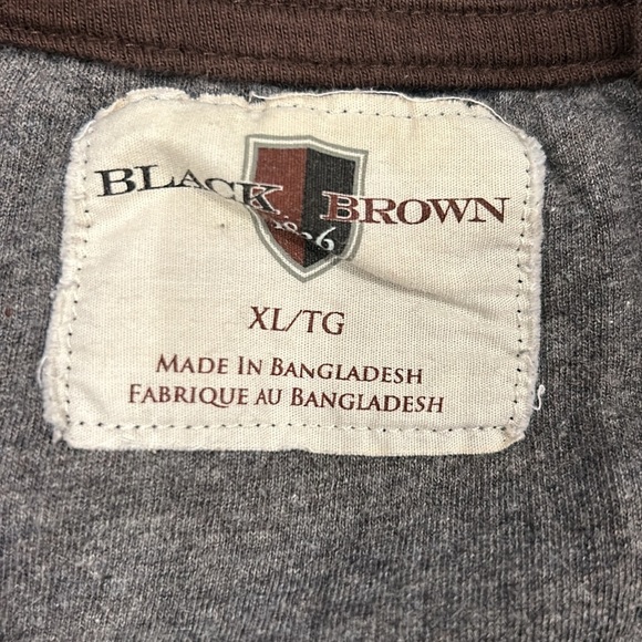 Black Brown 1826 Dark Blue Long Sleeve Tee - Picture 3 of 4